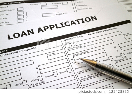 Loan application form 123428825
