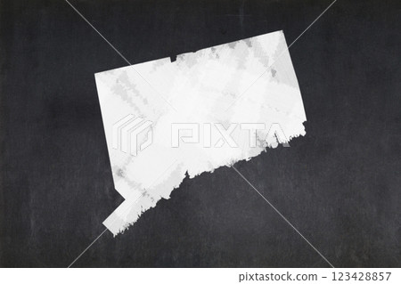 Map of the State of Connecticut drawn on a blackboard Map of the State of Connecticut drawn on a blackboard 123428857