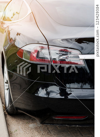 taillight of modern car 123429384
