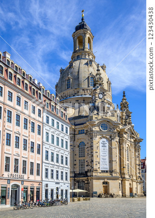 Frauenkirche Church of Our Lady Lutheran church on the Neumarkt square in Dresden, Saxony, Germany 123430438