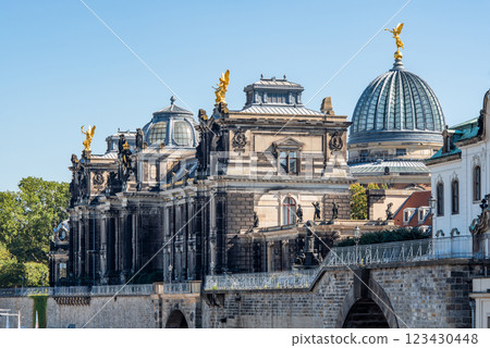 Dresden Academy of Fine Arts university of visual arts located on Bruhl's Terrace in Dresden, Saxony, Germany Dresden Academy of Fine Arts university of visual arts located on Bruhl's Terrace in Dresden, Saxony, Germany 123430448