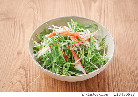 Crab stick salad - A healthy and refreshing Japanese salad 123430658
