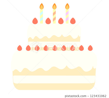 生日快樂生日蛋糕例證 生日快樂生日蛋糕例證 123431062