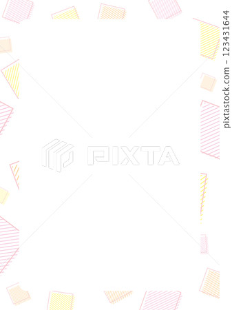 Colorful and simple shapes and stripes background illustration 123431644