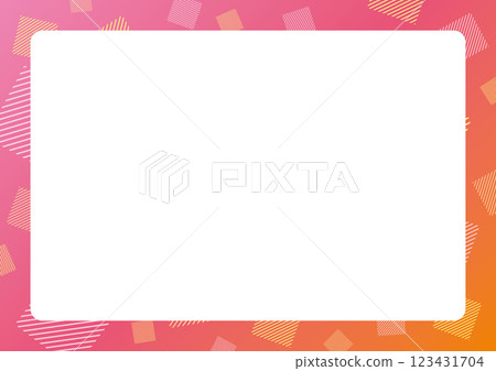 Colorful and simple shapes and stripes background illustration 123431704