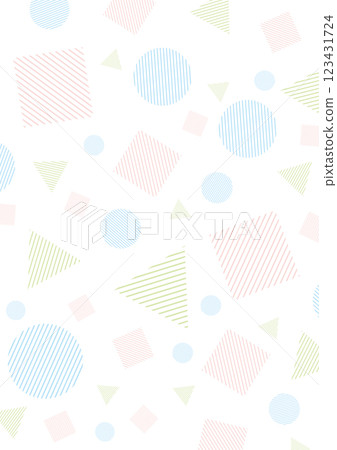 Colorful and simple shapes and stripes background illustration Colorful and simple shapes and stripes background illustration 123431724