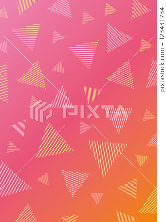 色彩鮮豔、簡單的形狀和條紋背景插圖 123431734