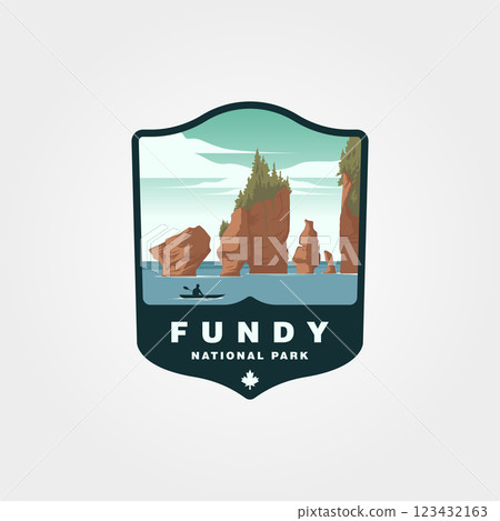 fundy national park vintage logo illustration design, collection of canada national park deisgn fundy national park vintage logo illustration design, collection of canada national park deisgn 123432163