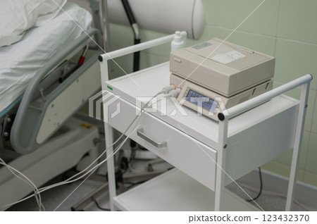 Close-up of CTG machine during labor.  123432370