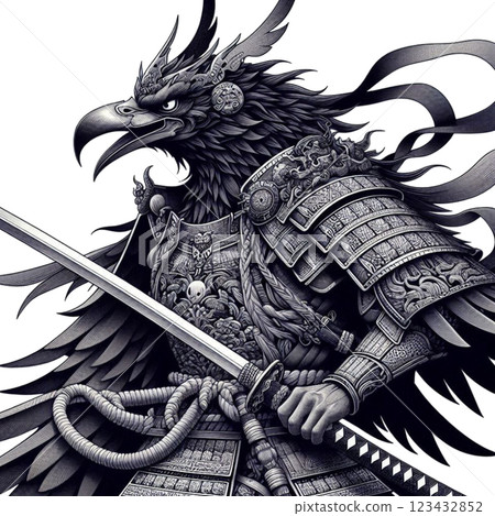 烏天狗化身為武士 123432852