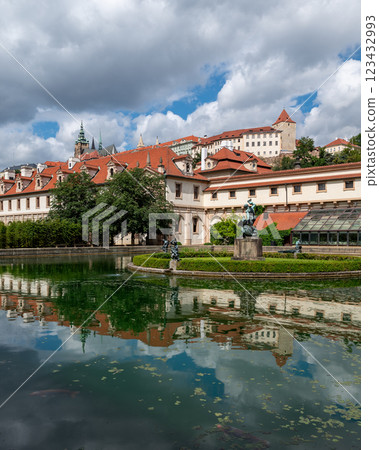 Waldstein Garden and Wallenstein Palace that houses the Senate of the Czech Republic in Prague Waldstein Garden and Wallenstein Palace that houses the Senate of the Czech Republic in Prague 123432993