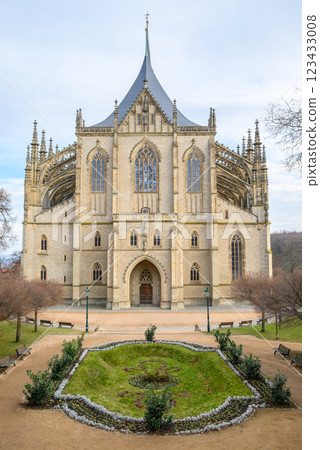 Roman Catholic Church of Saint Barbara in Kutna Hora town in the Central Bohemian Region of the Czech Republic 123433008