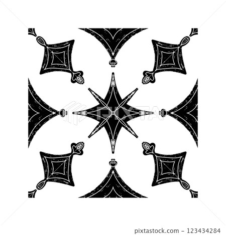vector illustration of a floral ornament vector illustration of a floral ornament 123434284