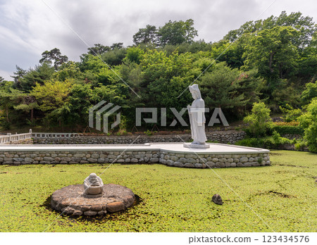 Naksansa Korean Buddhist temple complex in the Jogye order in Gangwon Province South Korea 123434576