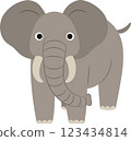 可靠的大象的例證 123434814