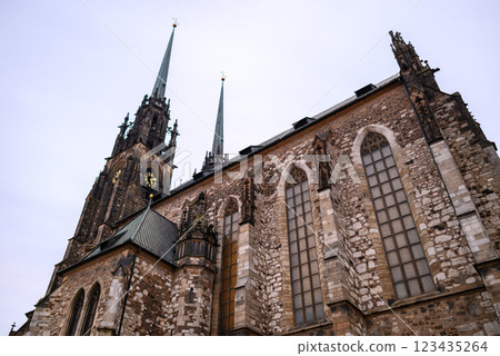 Cathedral of Saints Peter and Paul, Roman Catholic cathedral on the Petrov hill in Brno, Czech Republic Cathedral of Saints Peter and Paul, Roman Catholic cathedral on the Petrov hill in Brno, Czech Republic 123435264