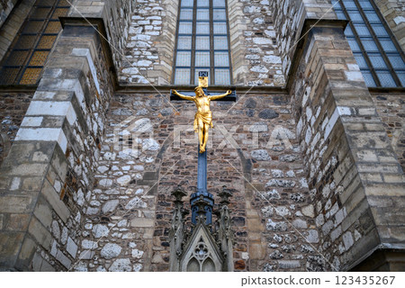 Cathedral of Saints Peter and Paul, Roman Catholic cathedral on the Petrov hill in Brno, Czech Republic 123435267
