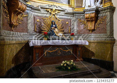 Cathedral of Saints Peter and Paul, Roman Catholic cathedral on the Petrov hill in Brno, Czech Republic 123435277
