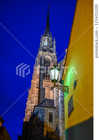 Cathedral of Saints Peter and Paul, Roman Catholic cathedral on the Petrov hill in Brno, Czech Republic 123435289