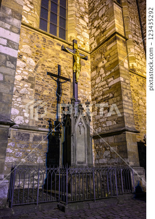 Cathedral of Saints Peter and Paul, Roman Catholic cathedral on the Petrov hill in Brno, Czech Republic 123435292