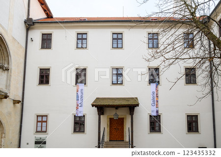 Spilberk Castle, historic fortress on a hilltop above downtown Brno, South Moravian region of the Czech Republic Spilberk Castle, historic fortress on a hilltop above downtown Brno, South Moravian region of the Czech Republic 123435332