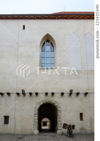 Spilberk Castle, historic fortress on a hilltop above downtown Brno, South Moravian region of the Czech Republic Spilberk Castle, historic fortress on a hilltop above downtown Brno, South Moravian region of the Czech Republic 123435340