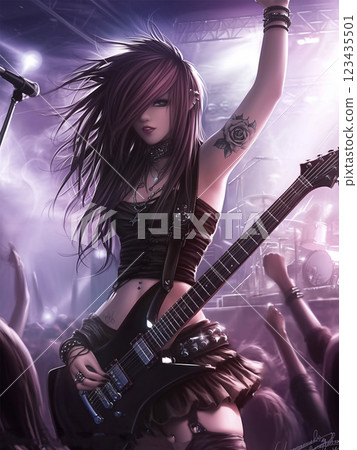 彈吉他的女人 123435501