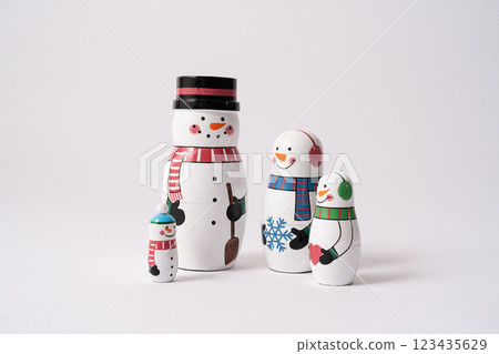 Snowman Matryoshka 123435629