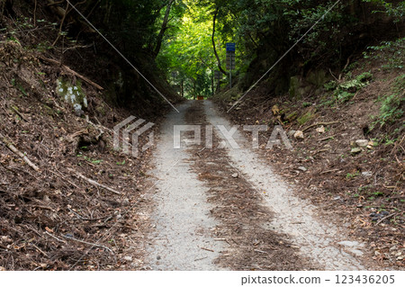 [Rokujizo Pass] A narrow prefectural road at the prefectural border 123436205