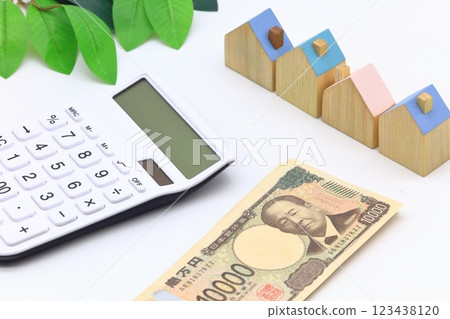 Image of money and calculator Image of money and calculator 123438120