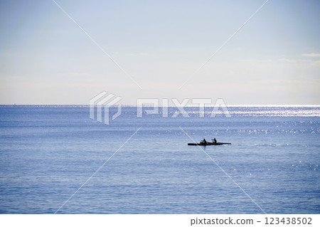 平靜的元旦景象：茅崎的冬季海 123438502