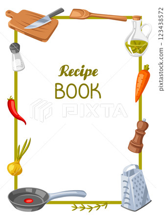 Background with kitchen utensils. Cooking tools for home and recipe items. 123438572