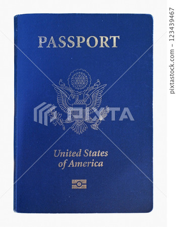 American passport isolated on a white background American passport isolated on a white background 123439467