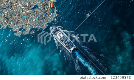 保護海洋的技術—海洋塑膠… 123439578
