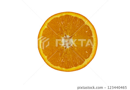 Orange slice with clipping path isolated Orange slice with clipping path isolated 123440465