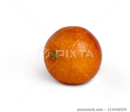 Red ripe orange isolated. Sicilian fresh orange Red ripe orange isolated. Sicilian fresh orange 123440505