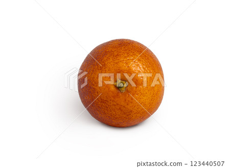 Blood fresh orange isolated top view 123440507