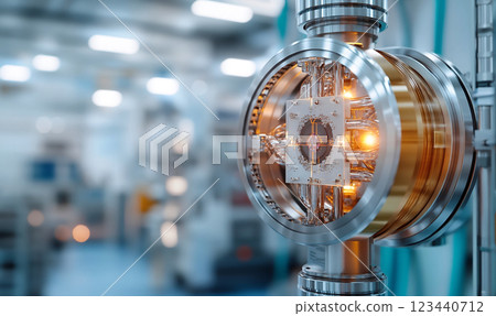 Advanced Quantum Processor Housing in Laboratory 123440712