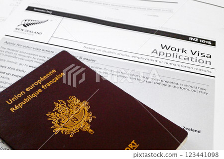 Work visa application form for New Zealand 123441098