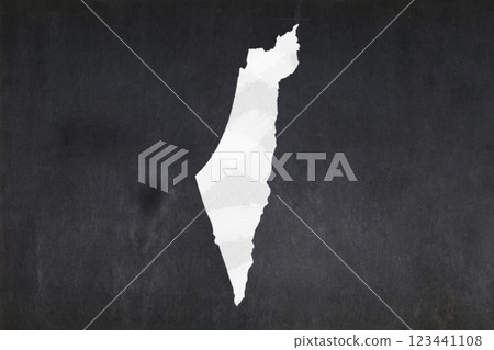 Map of Israel drawn on a blackboard Map of Israel drawn on a blackboard 123441108