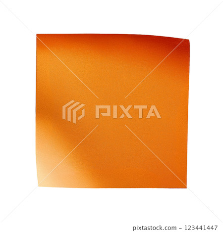 Vibrant Orange Sheet of Textured Paper 123441447