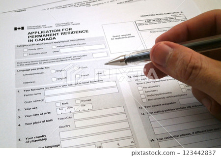 Canadian permanent residence application form 123442837