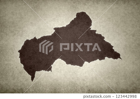 Map of the Central African Republic on a paper Map of the Central African Republic on a paper 123442998