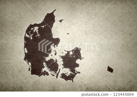 Map of Denmark on a paper Map of Denmark on a paper 123443004