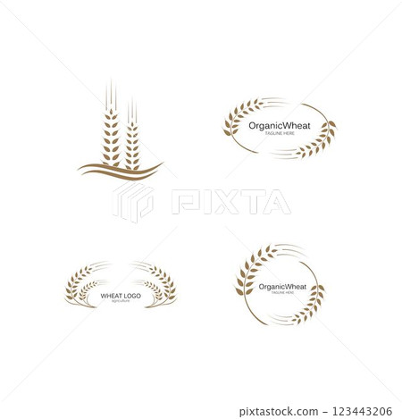 wheat Logo Template vector 123443206