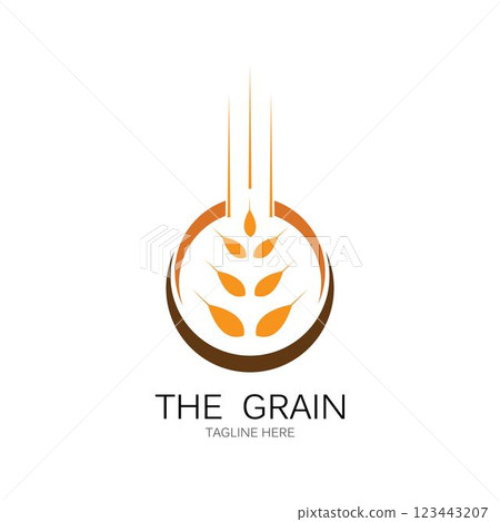 wheat Logo Template vector 123443207