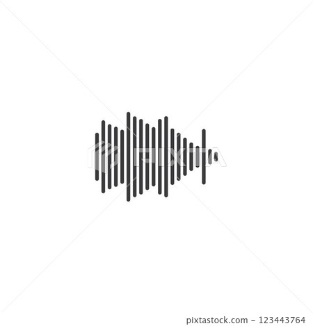 sound wave ilustration logo vector 123443764