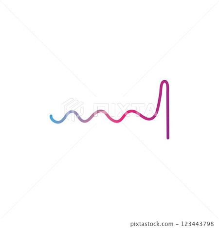 sound wave ilustration logo vector 123443798
