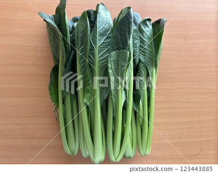 Fresh Japanese mustard spinach Fresh Japanese mustard spinach 123443885