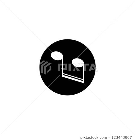 Music note Icon Vector Music note Icon Vector 123443907